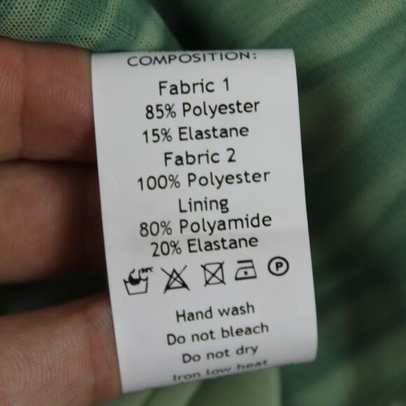 House Of CB Dress XS Dylan Green Colour Ivy Printed Mesh Lace Up Mini Sexy Party - Picture 13 of 16